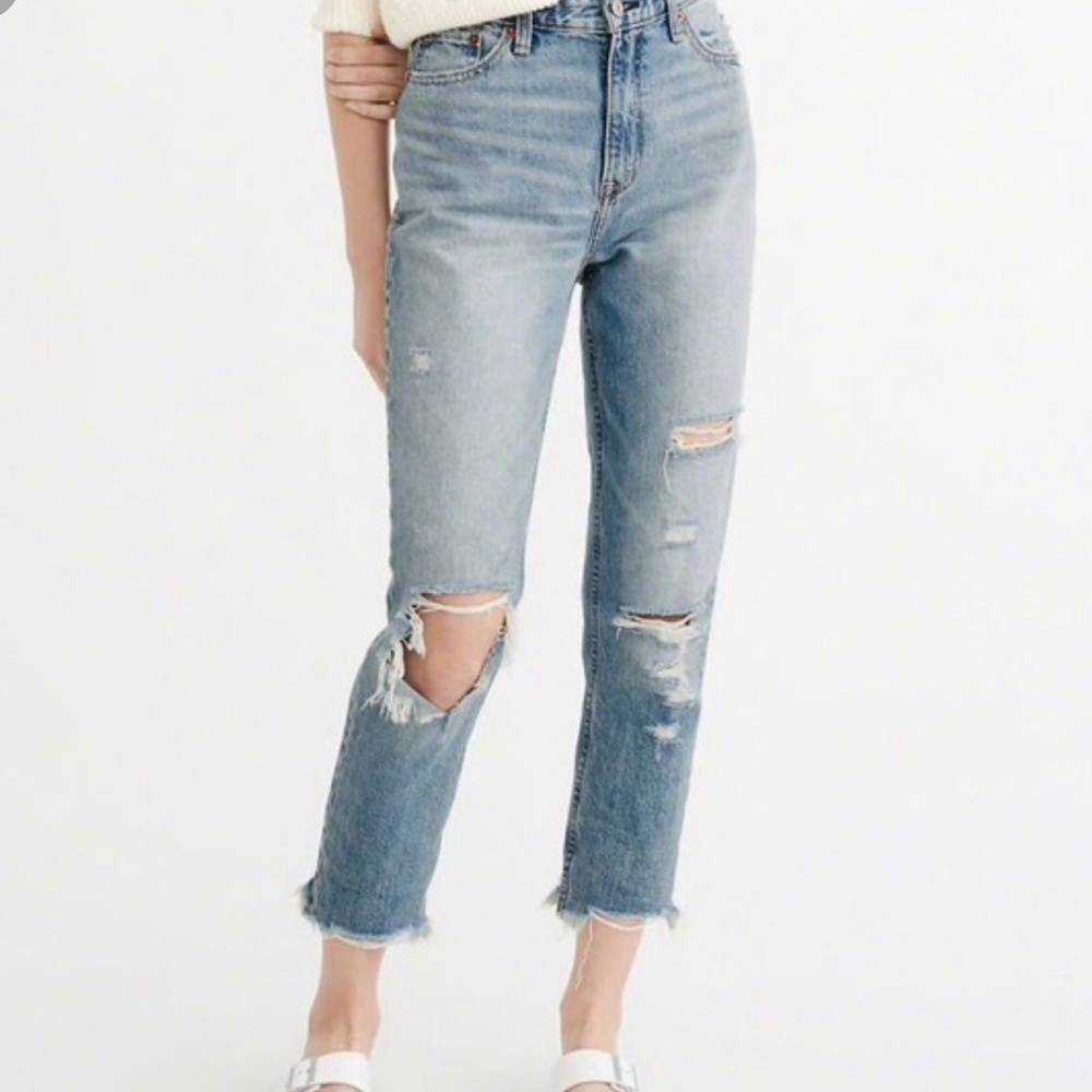 Abercrombie and Fitch Annie Girlfriend Jeans